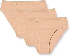 Sloggi 10167192 3 Pack 24/7 Cotton Tai Briefs Knickers Pants, Brush Size 16