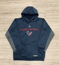 NFL Team Apparel Houston Texans Hoodie Youth Size L 14/16  Navy Blue  Red