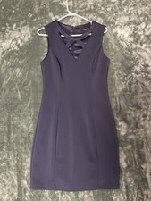 Guess Women's Sleevless Crisscross & Cutout Dress Blueish Purple Size 12