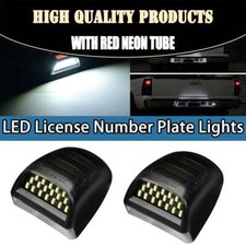 2 Led License Plate Light Rear Bumper Tag Lamp For Silverado For Gmc Sierra 1500