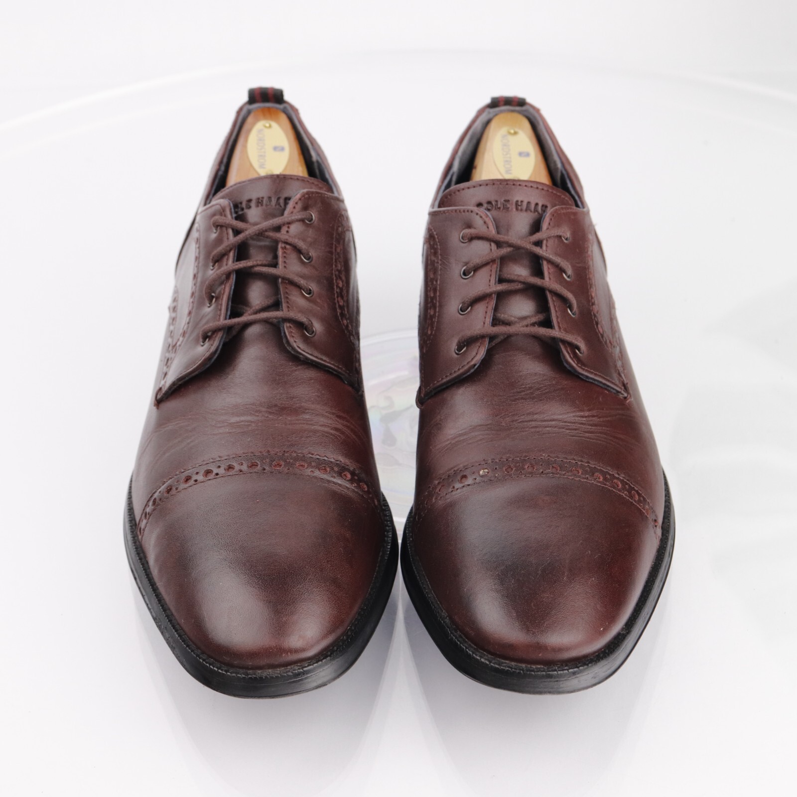 SAOLA Scarpe eleganti Cole Haan da uomo Jefferson Grand 2.0 Oxford taglia 9 5 M pelle bordeaux