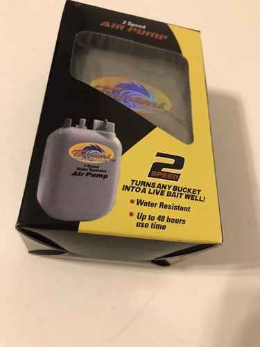 New Tsunami Awesome Power 2 Speed Live Bait Well Air Pump Battery Operated - Picture 9 of 11