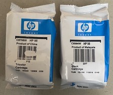 Genuine HP 98 Black  95 Tri Color Ink 2 pack  2 Lots Available Free Shipping
