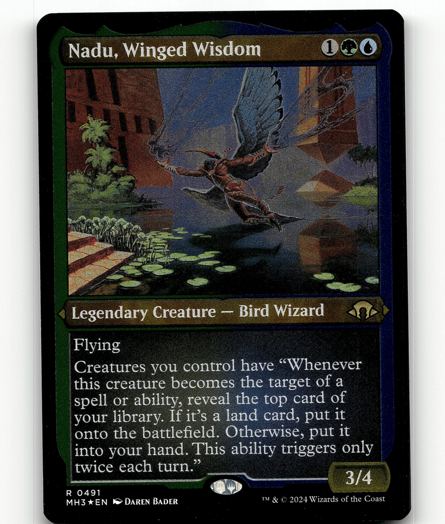 nadu mtg card Nadu, Winged Wisdom MTG - Modern Horizons 3 #193 (English)
