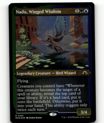 nadu mtg card MTG Nadu, Winged Wisdom (Foil Etched) - Modern Horizons 3