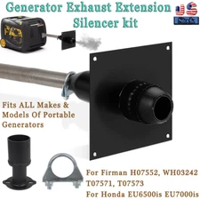 Generator Exhaust Extension Silencer kit For Firman H07552 T07571 Honda EU6500is