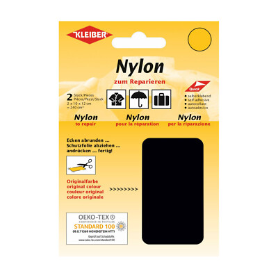 Kleiber Nylon Flicken viele Farben Outdoor Schirm Camping uvm 2er Set 10 x 12 cm
