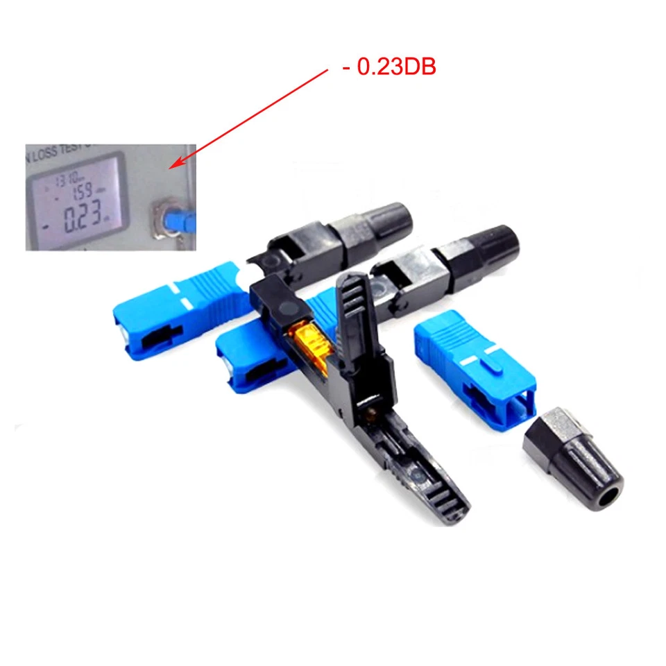 100pcs Fiber Optic Quick Cold Connector FTTH SC UPC Single Mode Wholesale - Image 2 of 4
