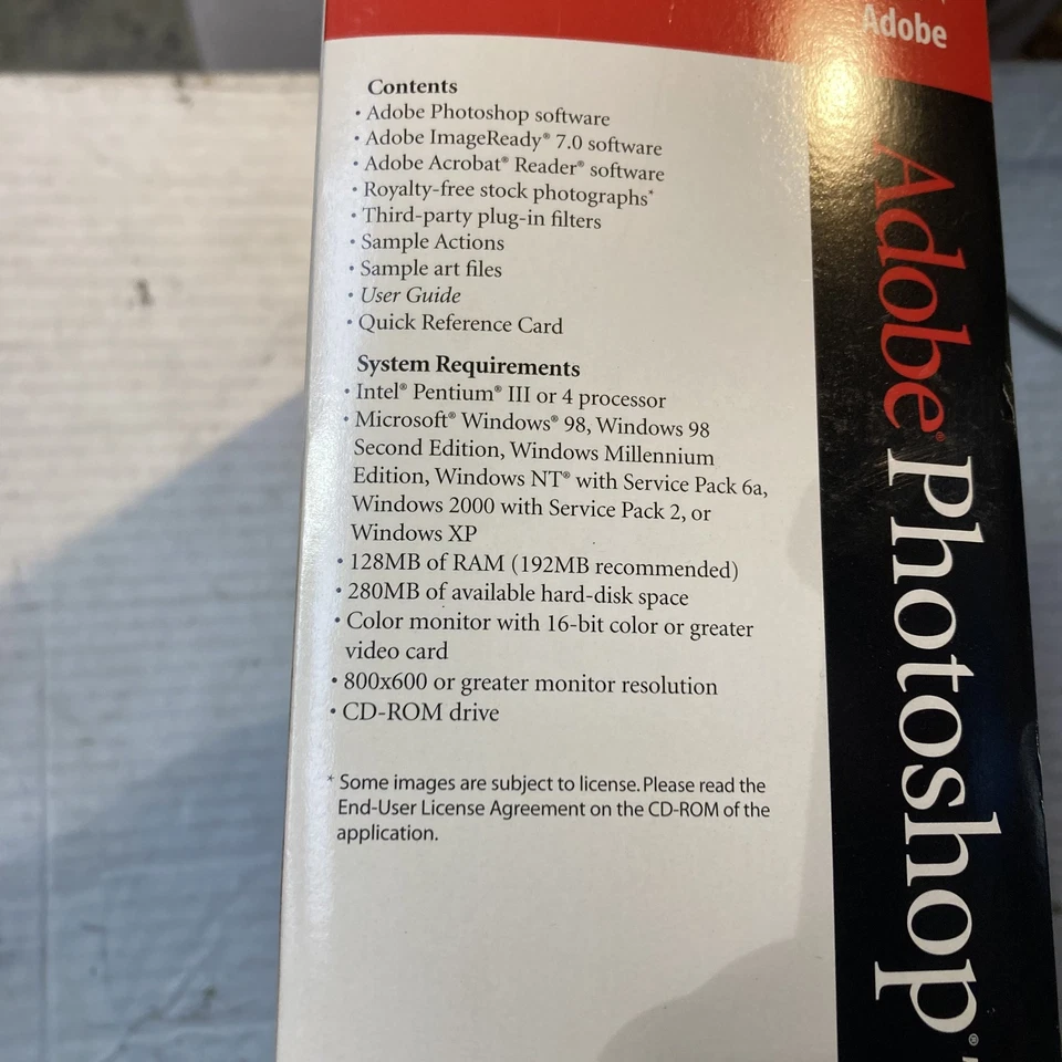 Adobe Photoshop 7.0 7 for Windows with Serial Number Big Box Software - Image 3 of 4