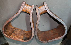 Rock Island Arsenal Marked Pair Of Stirrup Woods For McClellan Cavalry Saddle