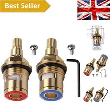 Solid Brass & Ceramic 1/4 Turn Tap Cartridges with Allen Key Included