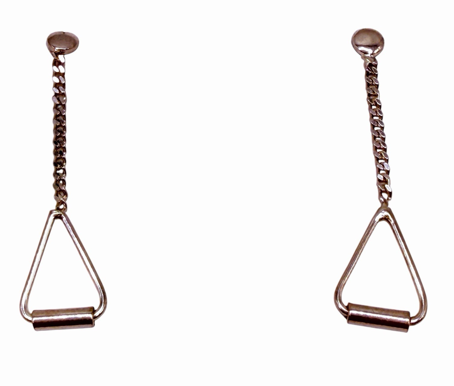 Solid Sterling Silver Post Dangle Earrings - image 9