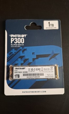 Patriot SSD P300 M.2 1TB PCIe Gen3x4 2280