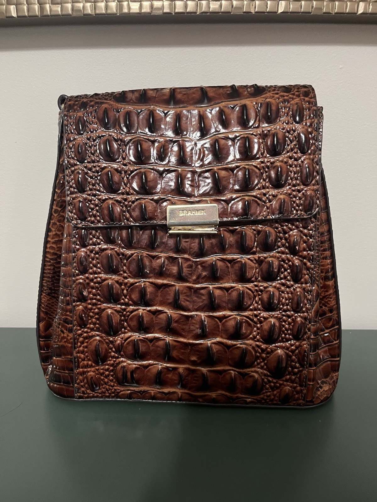 Brahmin Handbag, Pecan Melbourne, Excellent Condition