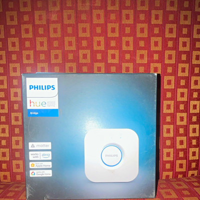 Philips Hue Bridge Smart Lighting Hub, Wireless/Wired, Alexa HomeKit Google