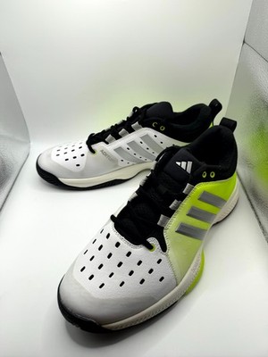 Adidas Court Pickleball IG8960 Mens 12 Sneaker White Lucid Lemon Athletic Shoes