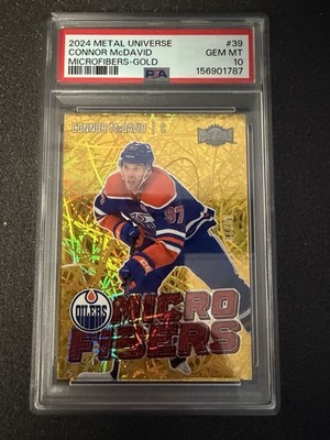 2024-25 Metal Universe Connor McDavid Microfibers - Gold PSA 10 10/10 POP 1