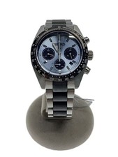 SEIKO Prospex Speedtimer Chrono Solar Watch Analog Stainless BLU SLV SS
