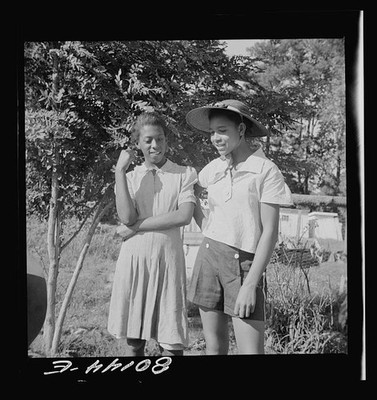 Saint Marys County Maryland 1941 Two Young Women Outdoors Ridge Well Project