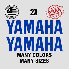 2x Yamaha Text Vinyl Decal Sticker - Tankfairing Multiple Sizes