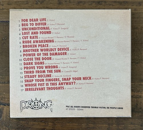 Prong - Unleashed In The West (Live In Berlin CD signiert von Tommy Victor) - Bild 5 von 6