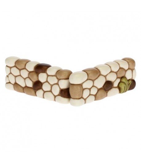 Muretto Presepe Classico Thun colore naturale set due pezzi - Immagine 2