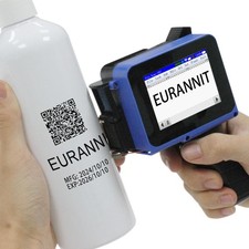 E12 Mini Handheld Inkjet Printer - 0.5 Inch Adjustable Print Height with Quic...