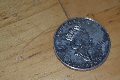 Kanada Maple Leaf 1 oz Unze Silber 1991