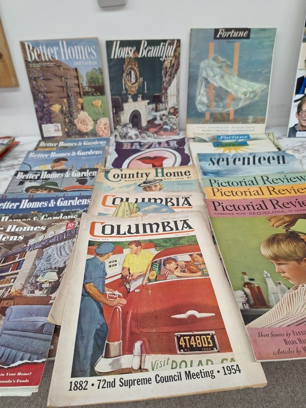  Better Homes & Gardens Bazar Seventeen Fortune Lot Of 22 Magazines -1930,40,50s