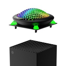 Xbox Series X Top Mount UFO Cooler, RGB 11 Lighting Modes, Quiet USB Powered Fan