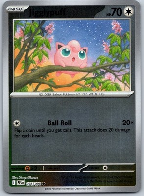 Jigglypuff Reverse Holo Common ME02: Phantasmal Flames 076/094 NM