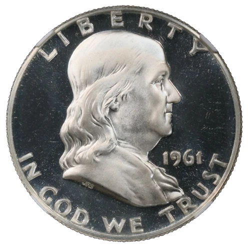 1961 Franklin Silver Half Dollar NGC PF 68 Star PR Deep Mirror Frosty