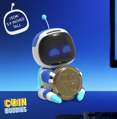 ASTRO BOT - Skarbonka w kształcie monety z dźwiękiem ''Coin Buddies