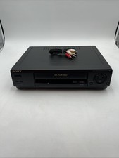 Sony SLV-478 DA Pro 4 Head VCR VHS Player Recorder w AV Cables Tested Working