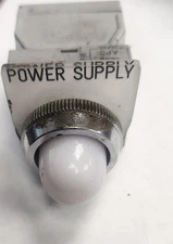 IDEC APS White Pilot Light Panel Mount 6.3V  - GHA-158-C3