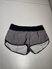 Lululemon Shorts Women s 8 Black Gray Heather...