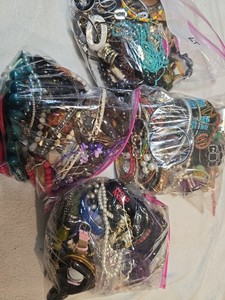 Misc Lot of Fashion Jewelry, Vtg to Modern, New to Scrap, 15 Lbs