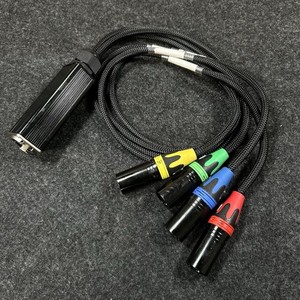 Snake Break In RJ45 to 4 Channels Male 5 Pin DMX Connectors Adapter
