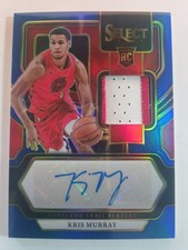 2023-24 Panini Select Kris Murray Rookie Jersey Autographs Blue Prizms #/49