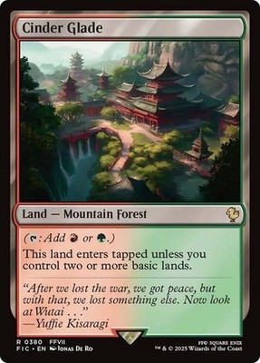 Cinder Glade Commander: Final Fantasy MTG Magic The Gathering