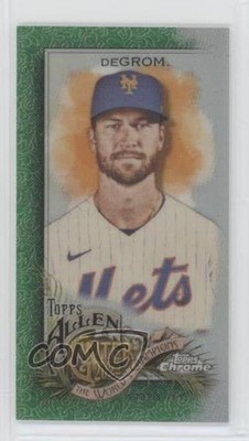 2022 Topps Allen & Ginter Chrome Mini Green Refractor 83/99 Jacob deGrom #6 09dw