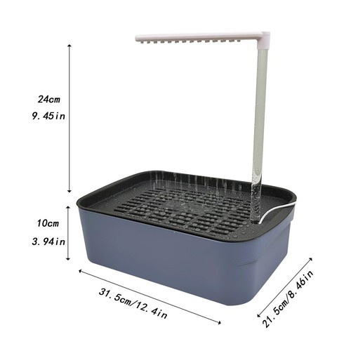 Papageienbadewanne Automatisches Wasser zirkulierte Accessoire Vogel Dusche - Picture 3 of 7
