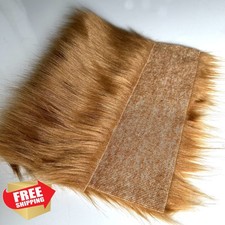 Highshion Shaggy Faux Fur Fabric Brown 64"x36" Craft Costume Chair