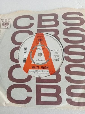 Ben E. King - White Moon (CBS 7397 PROMO) EX Vinyl Record 7''
