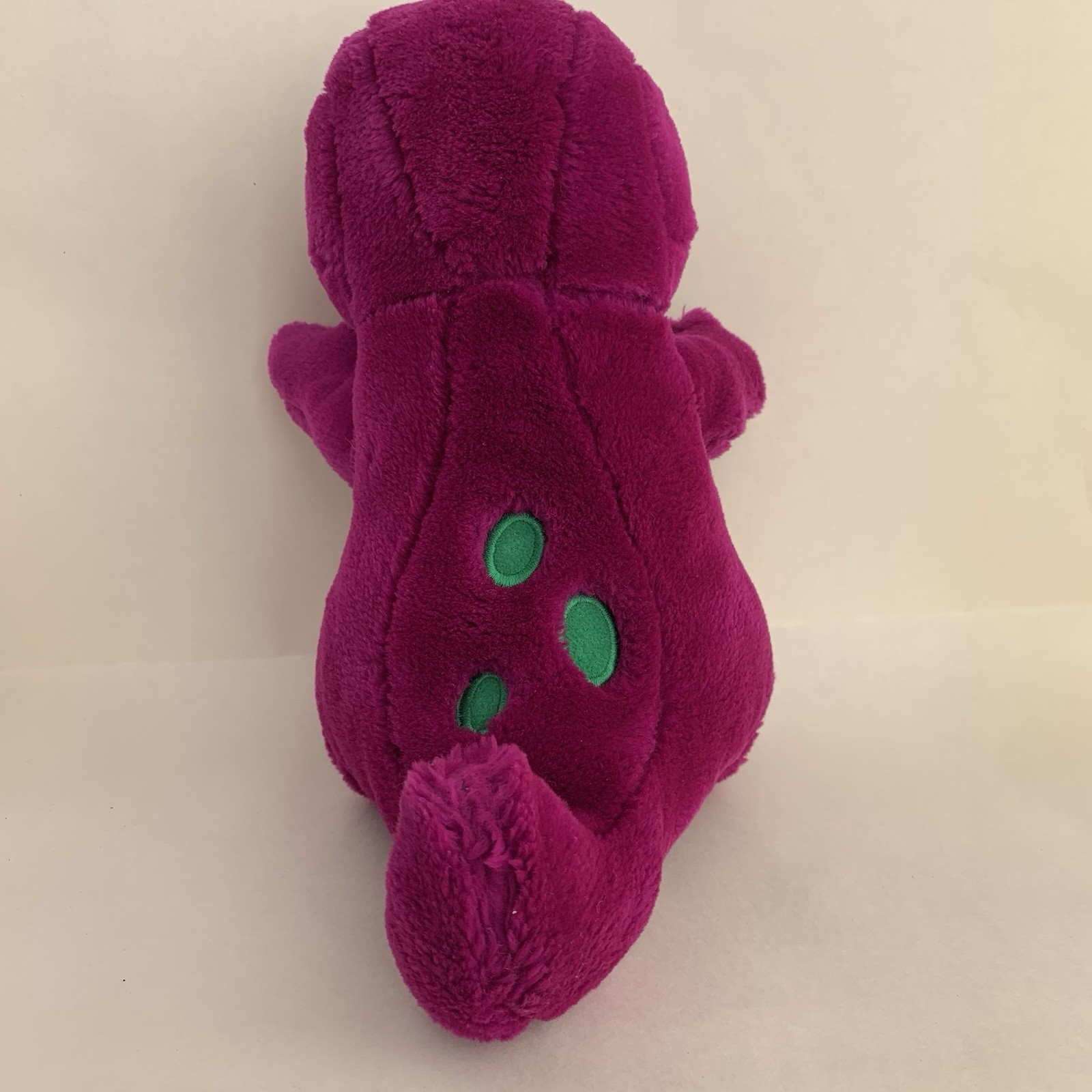 Vintage 1992 Lyons Group BARNEY the Purple Dinosaur Plush 12" Toy Yellow Toes