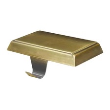 Festive Stocking Hook Gold Color Holiday Decoration Smooth Surface for Christmas