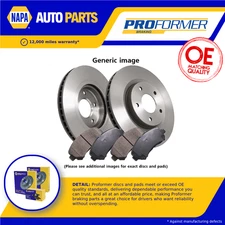 2x Vented Brake Discs and Pads fits BMW 325D 3.0D Front 06 to 13 330mm Set Pair