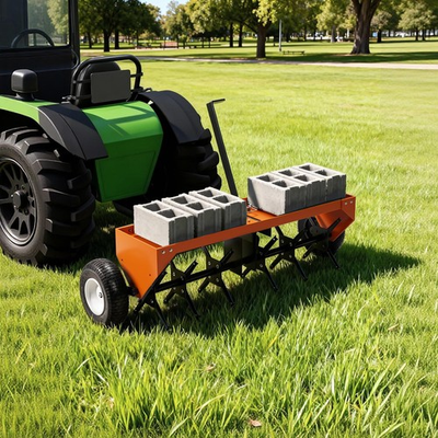 #ad #ad Lawn Plug Aerator 48 Inch Tow Behind with Universal Hitch Steel Tines Aerator $122.36