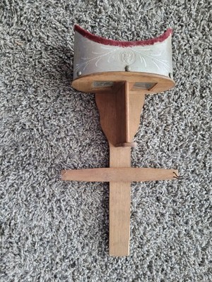 Antique Wooden Stereoscope Viewer Victorian 3D Photo Viewer with 120 Cards