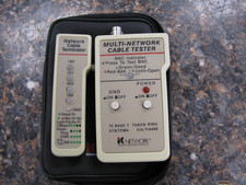 Multi-Network w/ RJ45 and BNC Cable Tester w/ Network Cable Terminator NEW -MO24